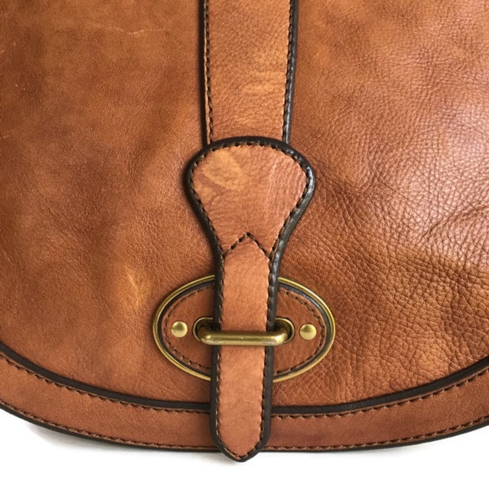 Fossil VRI Saddle Bag Crossbody Brown Leather - Picture 4 of 8